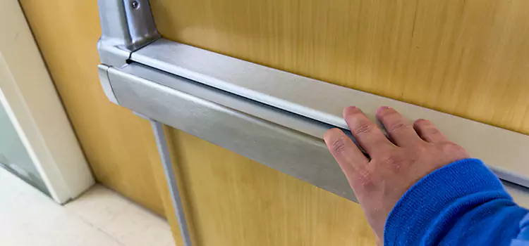 Installing a Push Bar on a Door Ann Arbor